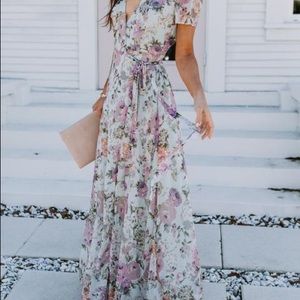 Maxi wrap dress